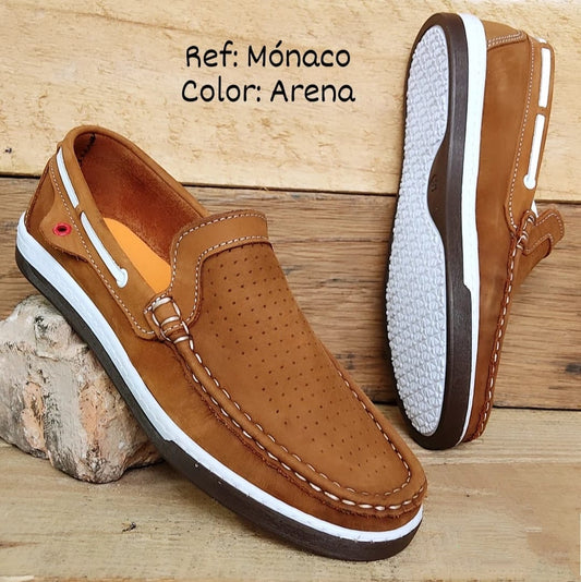 MOCASINES ELABORADOS EN CUERO
