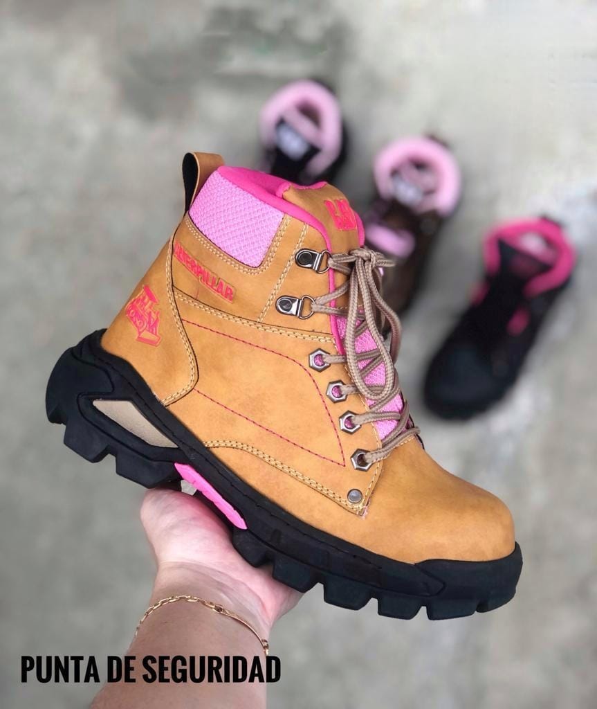 BOTAS CAT DE SEGURIDAD PARA DAMA + CAJA