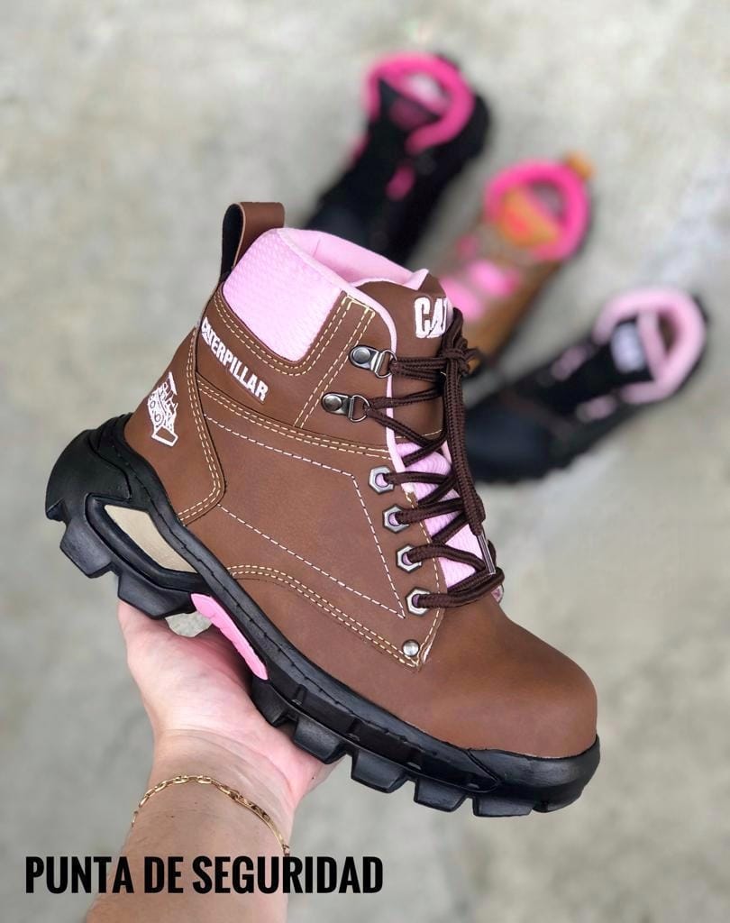 BOTAS CAT DE SEGURIDAD PARA DAMA + CAJA