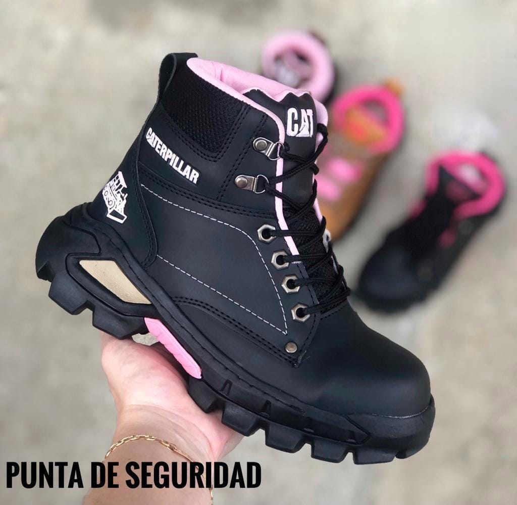 BOTAS CAT DE SEGURIDAD PARA DAMA + CAJA
