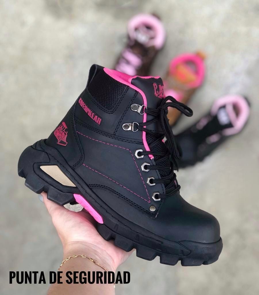 BOTAS CAT DE SEGURIDAD PARA DAMA + CAJA