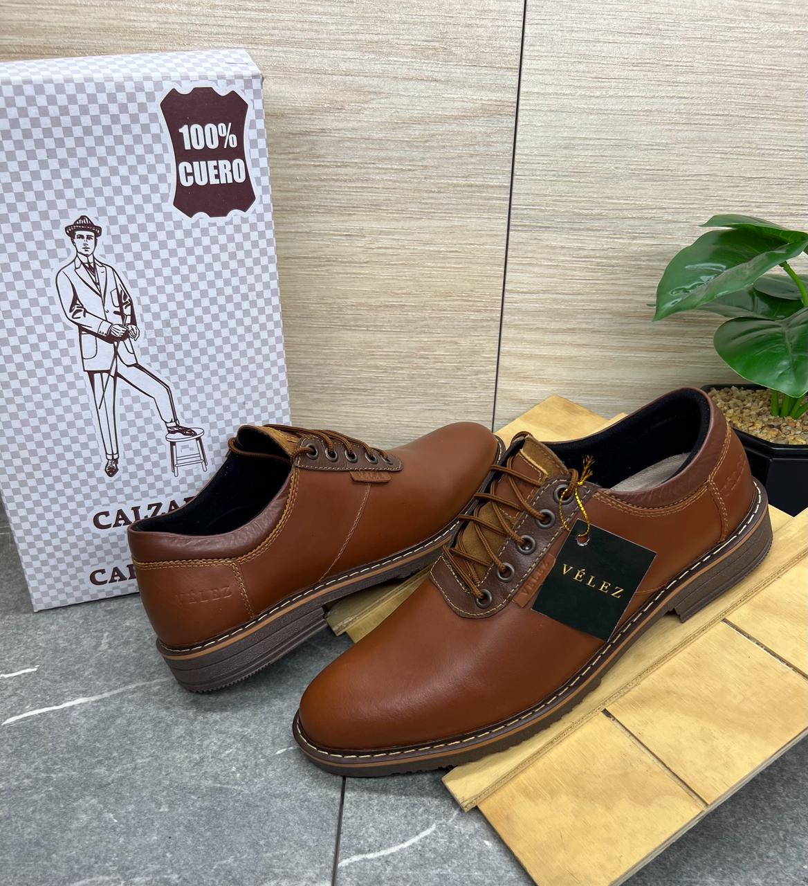 ZAPATO CASUAL VELEZ - CUERO GENUINO