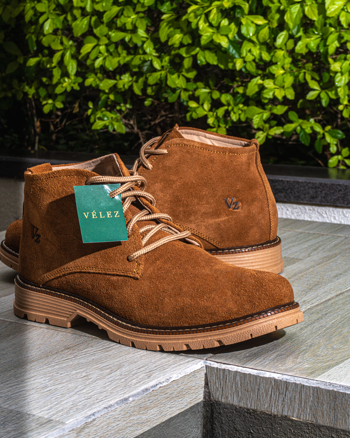 BOTIN VELEZ CUERO GENUINO CARNAZA + CAJA