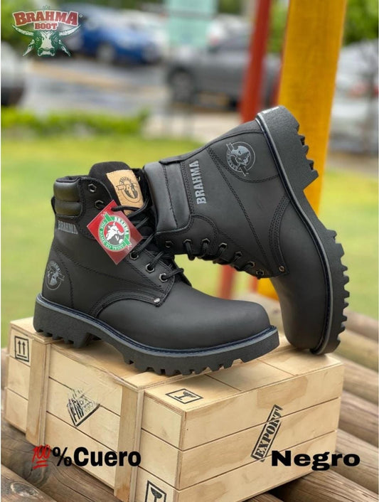 BOTA BRAHMA CLASICA CUERO + CAJA