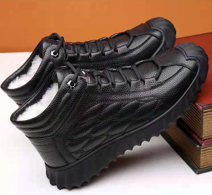 Zapato de invierno en cuero genuino
