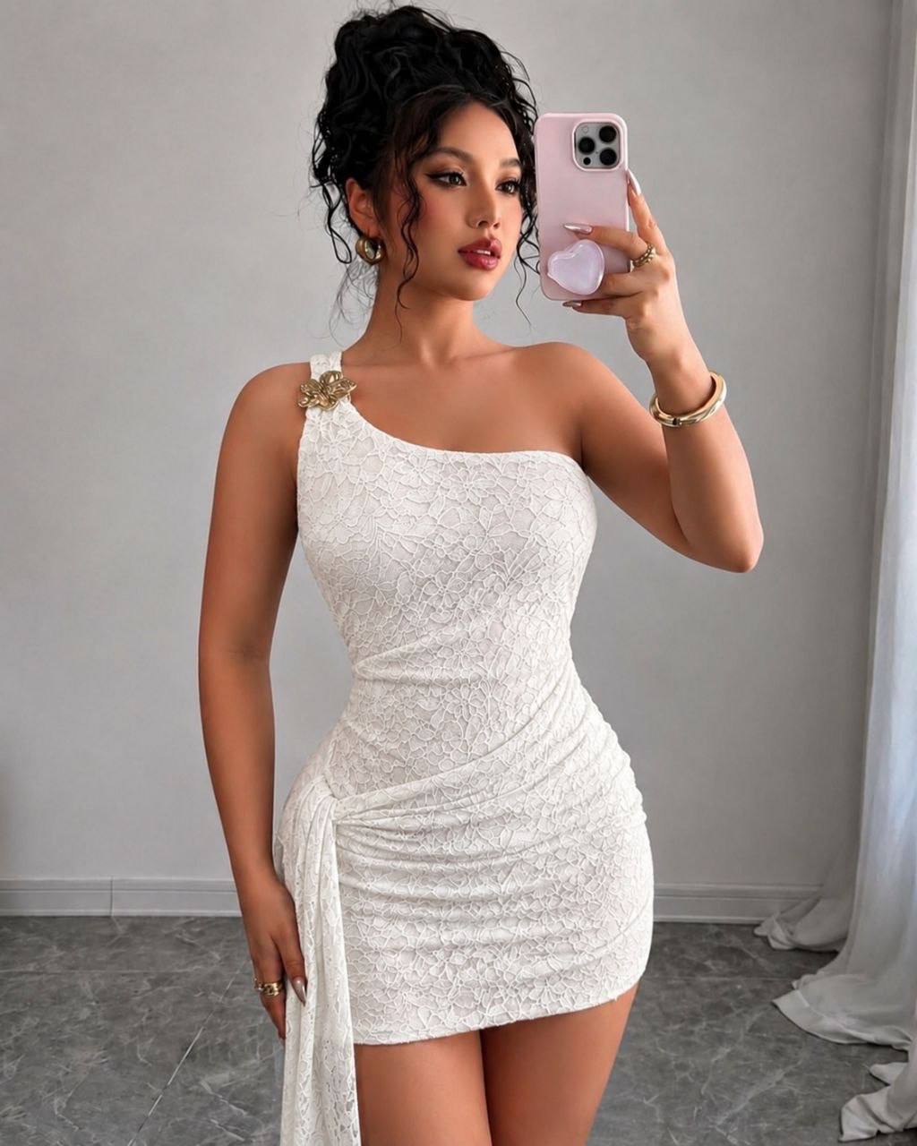 Vestido formal blonda FANTASY