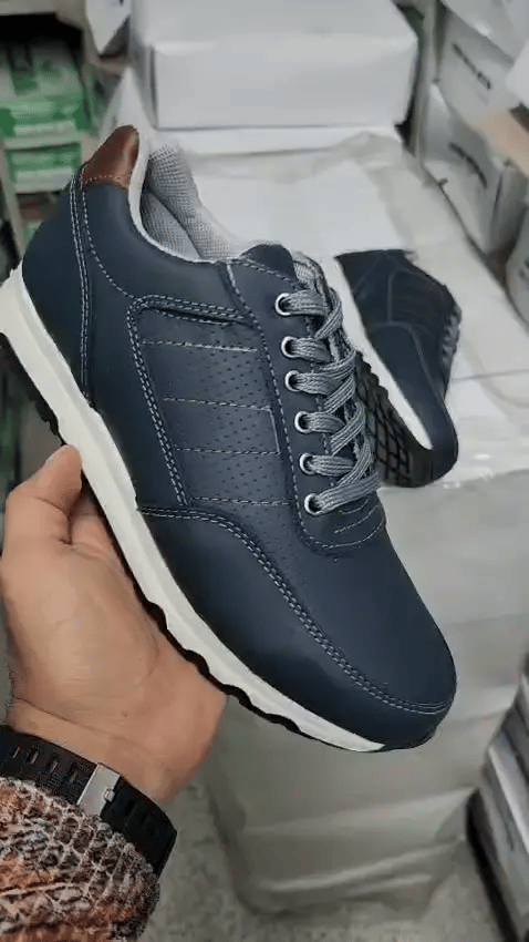 TENIS EN CUERO PARA CABALLERO