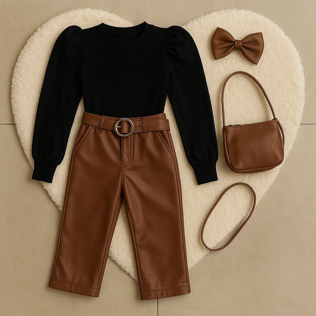 Conjunto pantalón buso y moño italiana