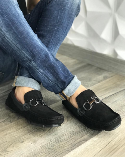 Mocasin Ferragamo gamuza calzado casual