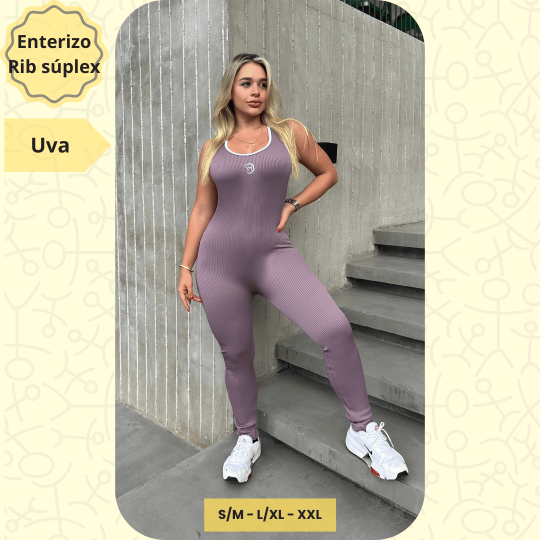 Enterizo Rib Súplex Acanalado