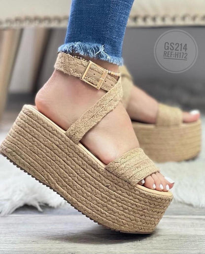 PLATAFORMA YUTE TALON CRUZADO REF:0172