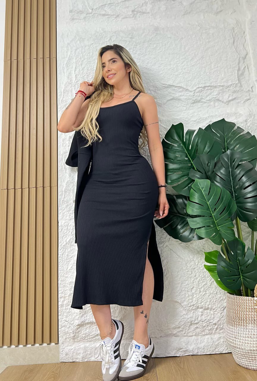 Vestido buso rib