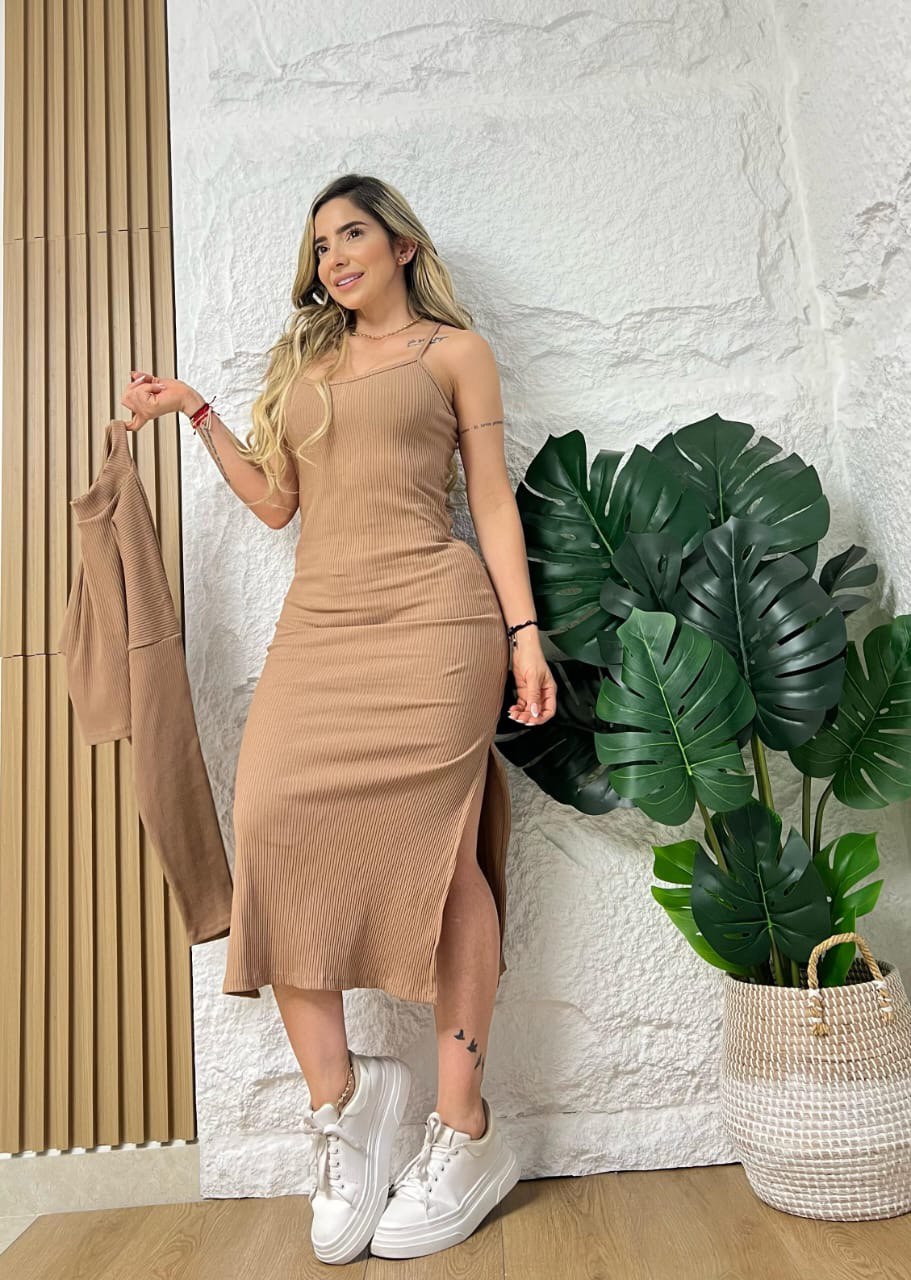 Vestido buso rib