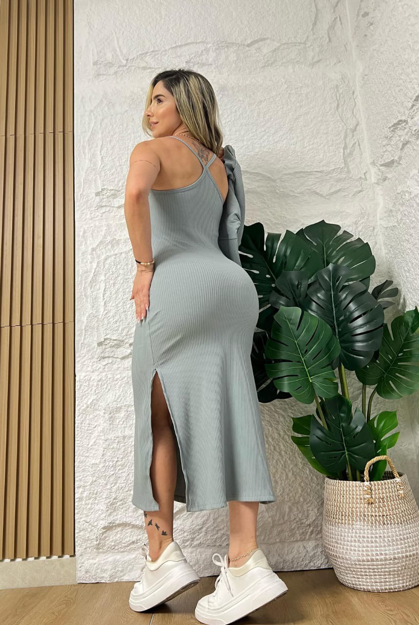 Vestido buso rib