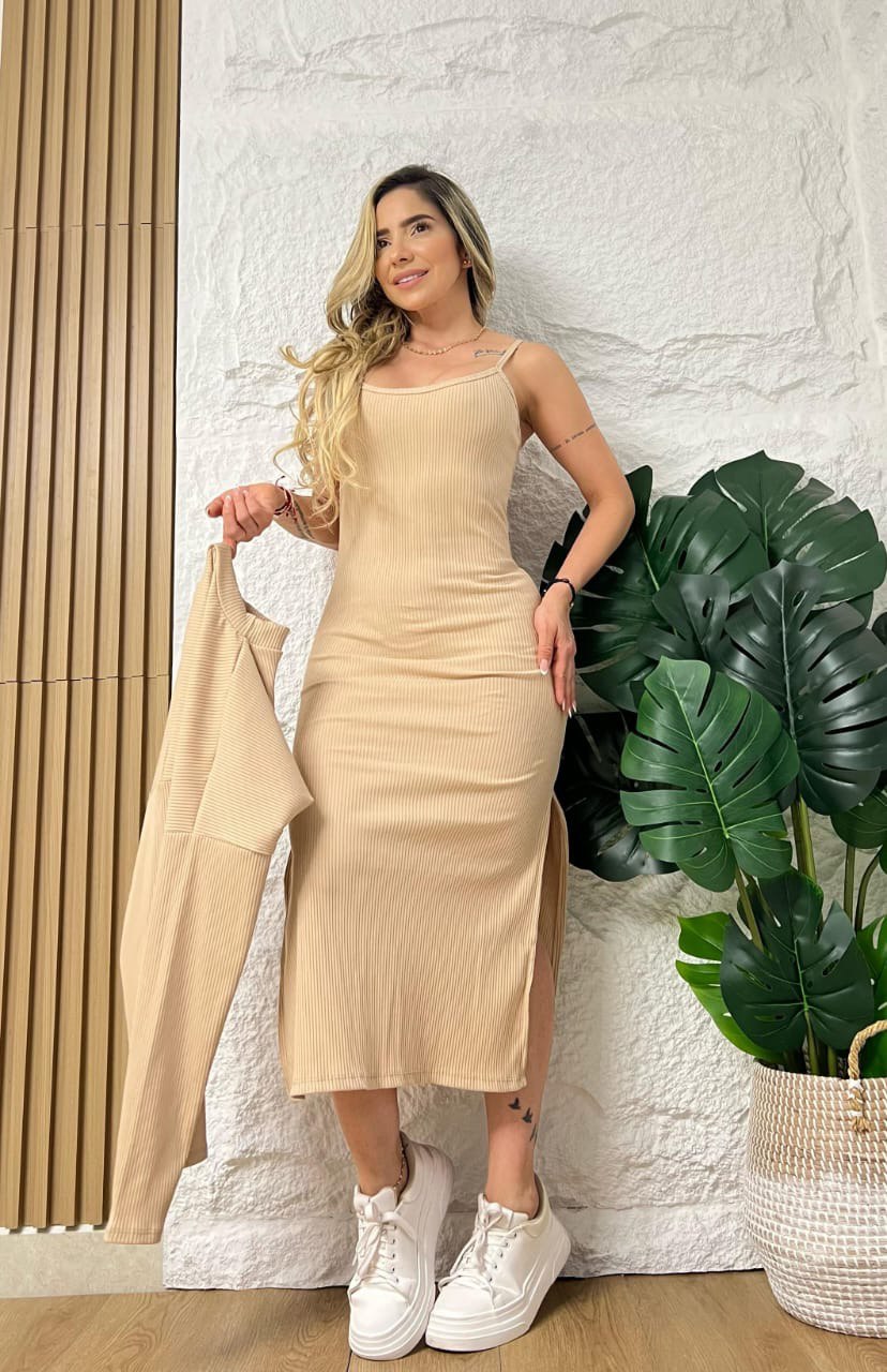 Vestido buso rib