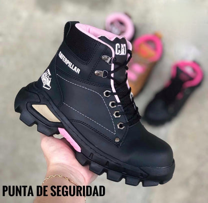 BOTAS CAT DE SEGURIDAD PARA DAMA + CAJA