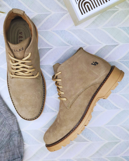 BOTIN VELEZ CUERO GENUINO CARNAZA + CAJA