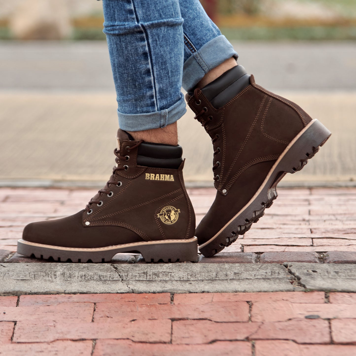 BOTA BRAHMA CLASICA CUERO + CAJA