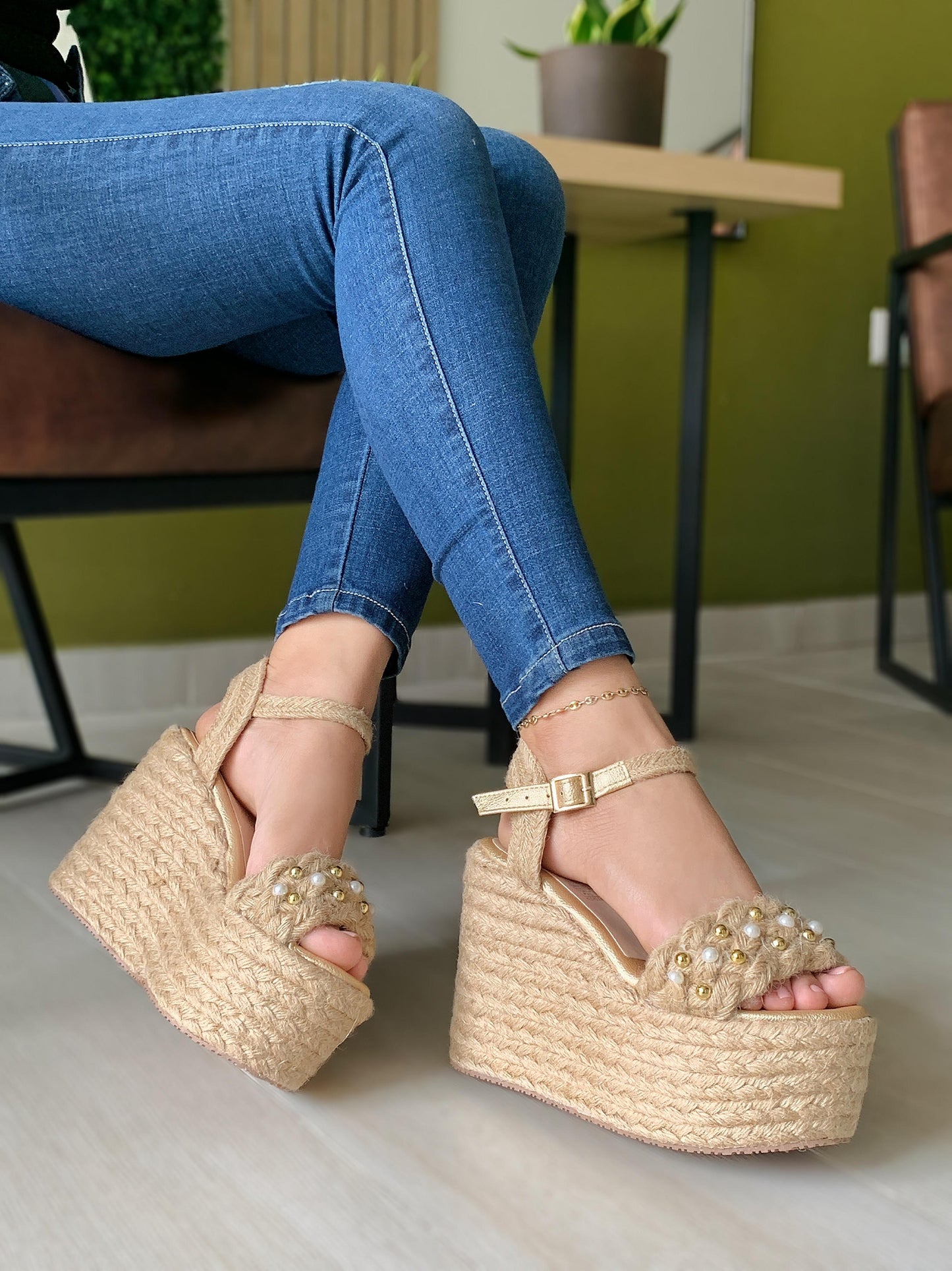 PLATAFORMA TRENZA YUTE REF:0174