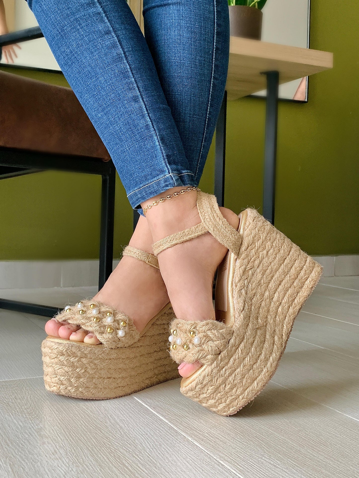 PLATAFORMA TRENZA YUTE REF:0174