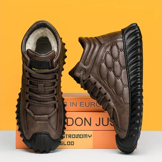 Zapato de invierno en cuero genuino