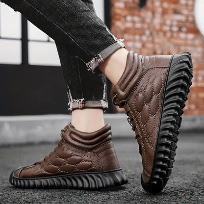 Zapato de invierno en cuero genuino