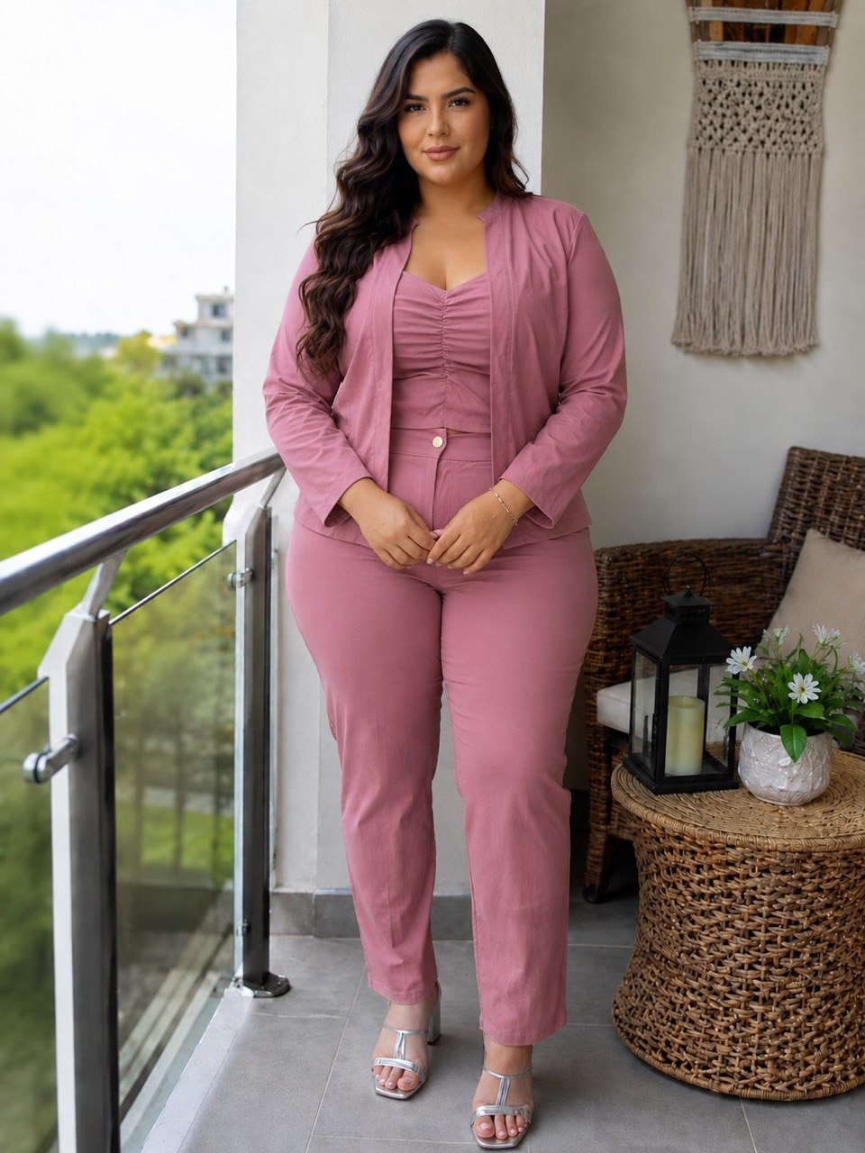 Conjunto Blazers,pantalón blusa  X113