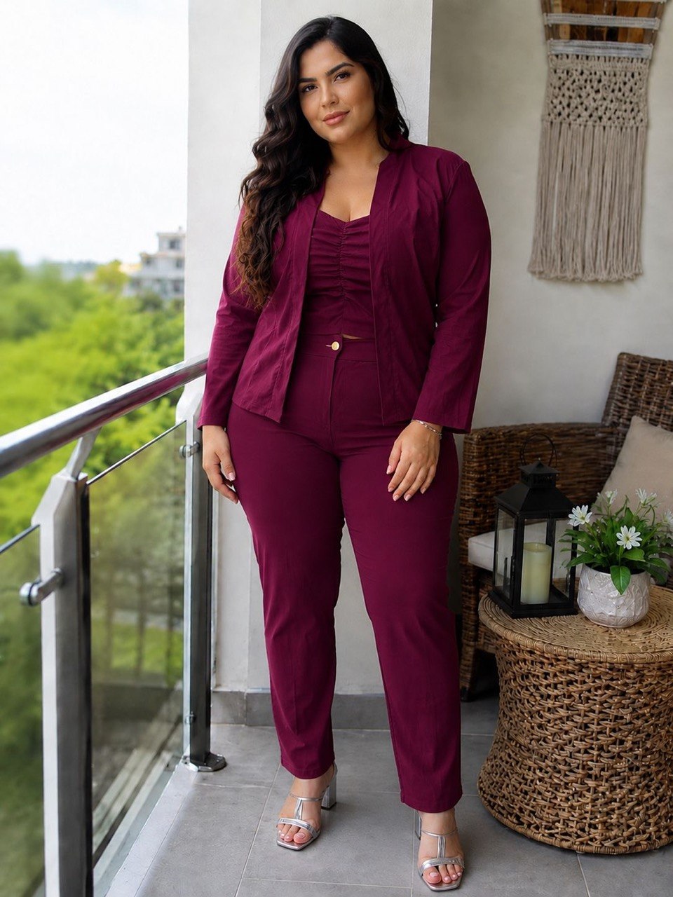 Conjunto Blazers,pantalón blusa  X113
