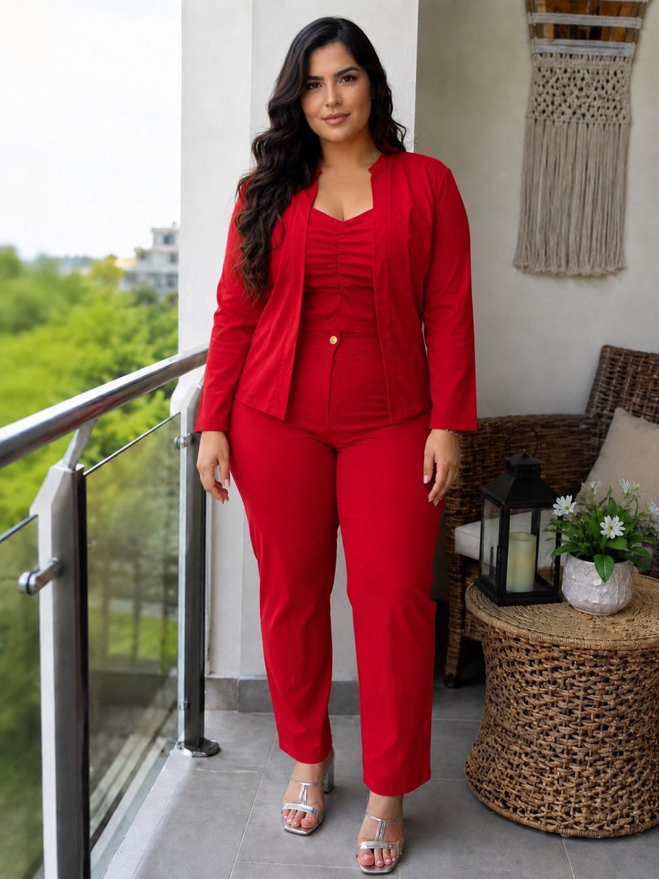 Conjunto Blazers,pantalón blusa  X113