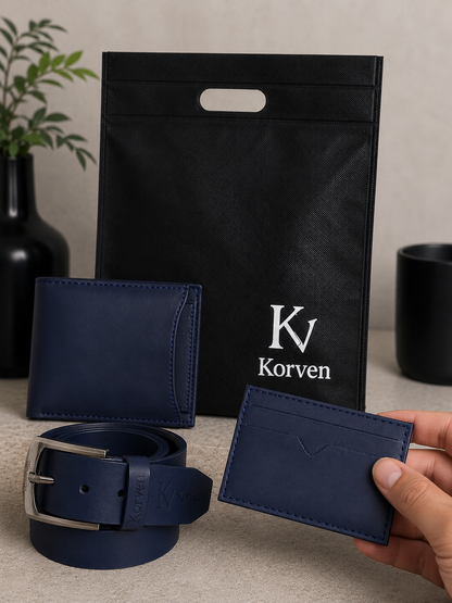 Duo KORVEN Correa y Billetera Cuero TULA