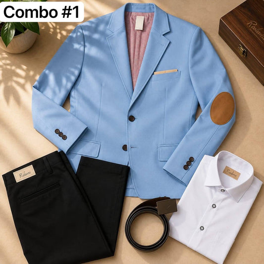 Blazer, camisa,correa y pantalon H58-B