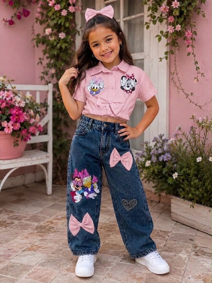 Conjunto jeans y camisa  JEANSKIDS