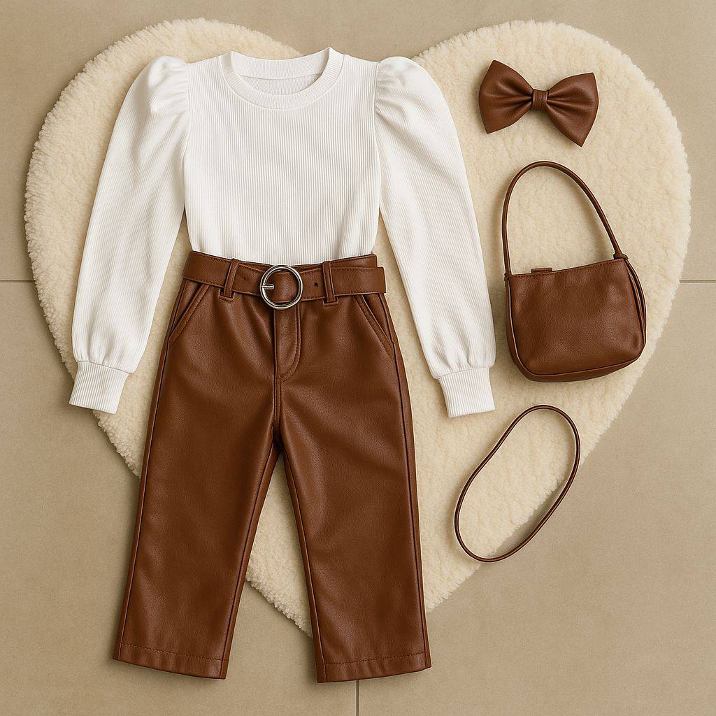 Conjunto pantalón buso y moño italiana