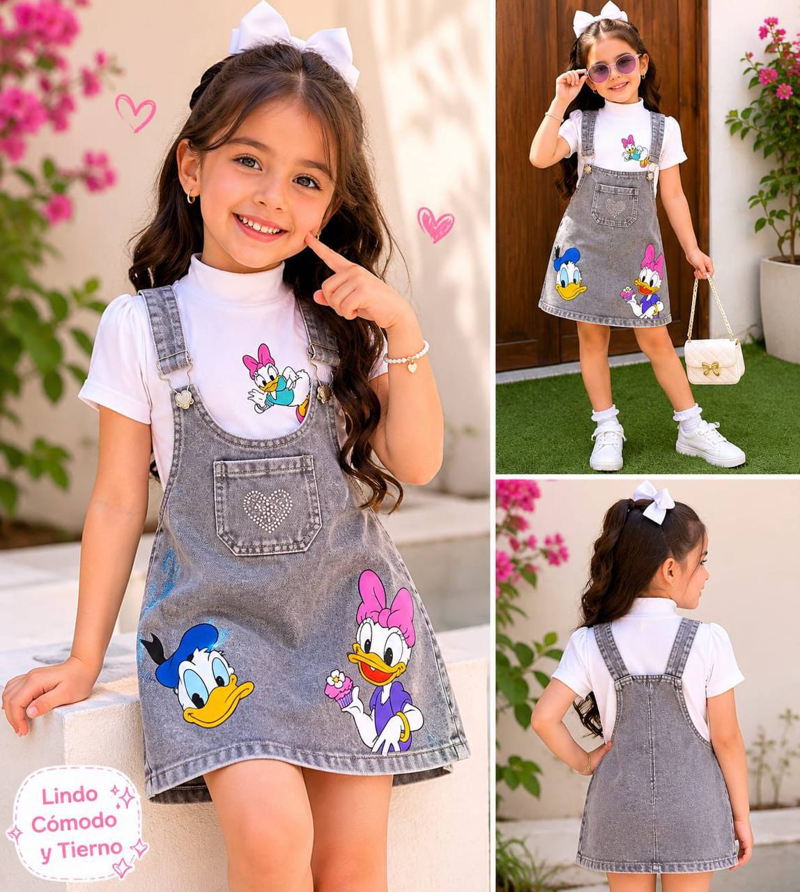 Jardinera y blusa  JEANSKIDS-3