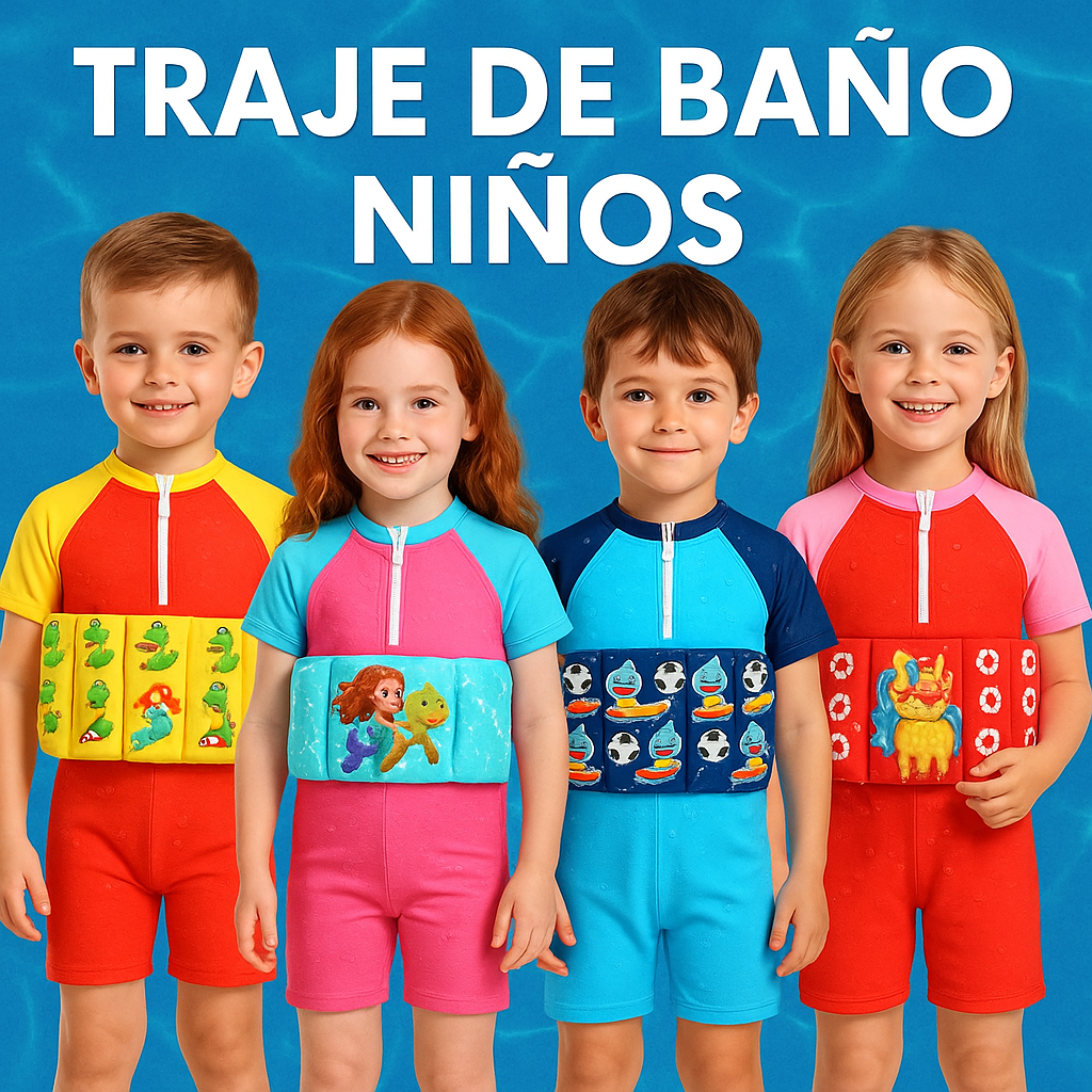 Traje de Baño con flotadores
