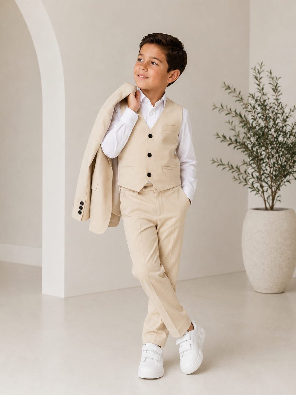 Conjunto Blazer chaleco y pantalón H58-A