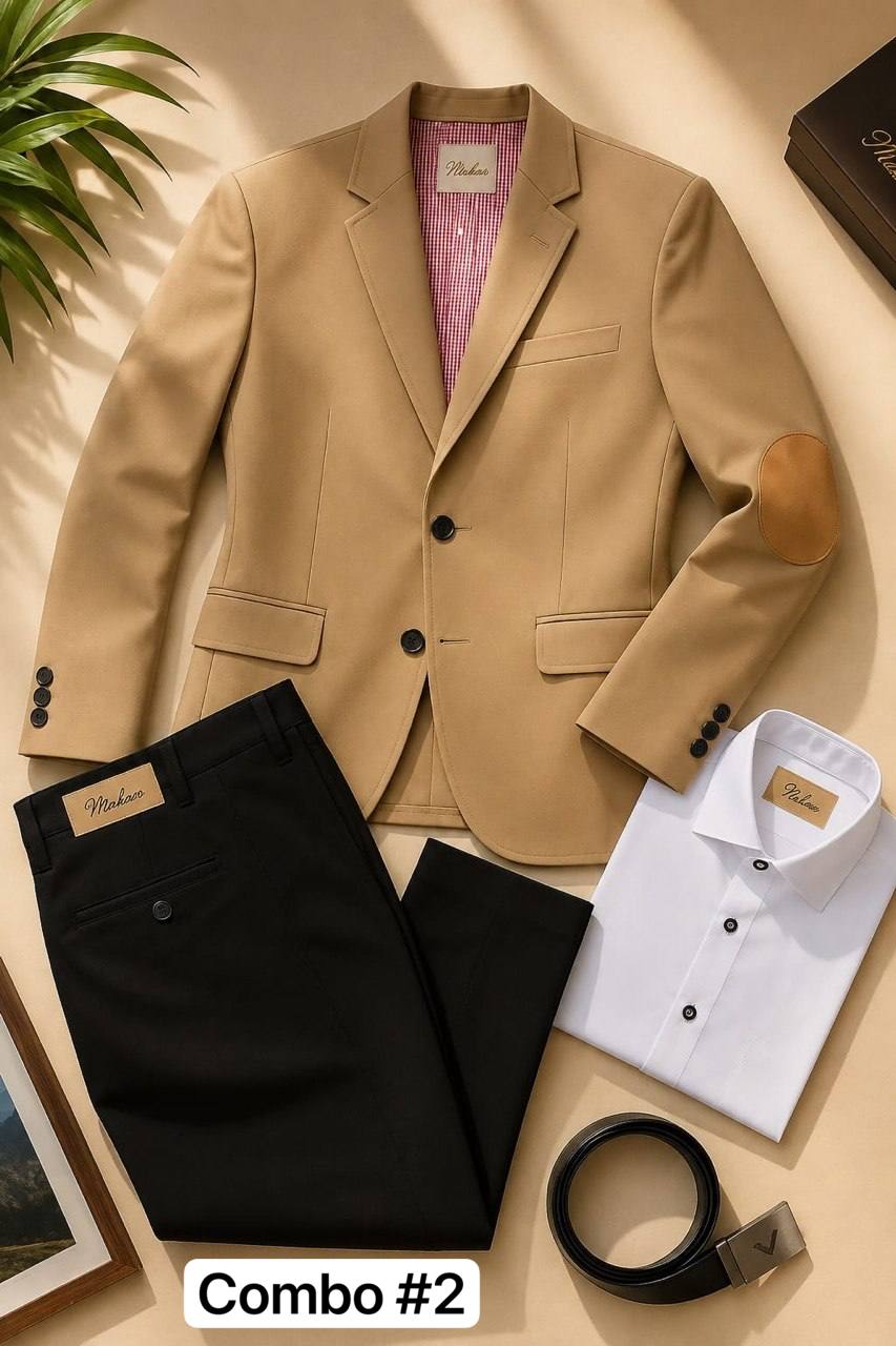 Blazer, camisa,correa y pantalon H58-B