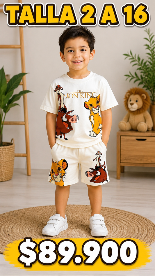 CONJ CORTO HAKUNA MATATA REY LEON