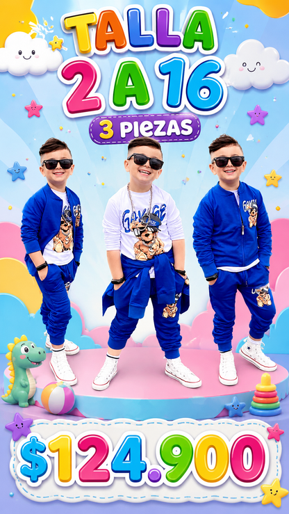 CONJUNTO SAVAGE 3 PIEZAS