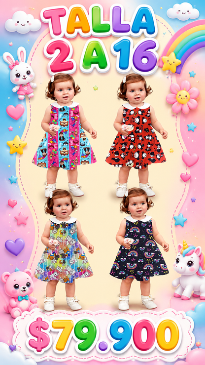 VESTIDO CUELLO BEBE