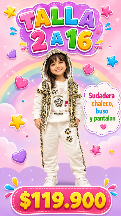 Sudadera chaleco,buso,pantalon kidsprint