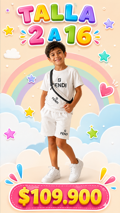 Conjunto pantaloneta camiseta KDS3