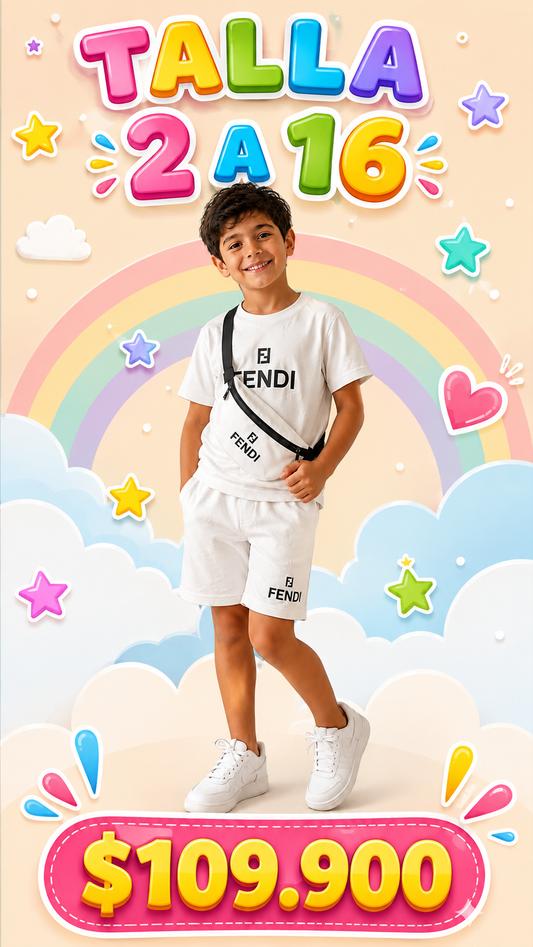 Conjunto pantaloneta camiseta KDS3