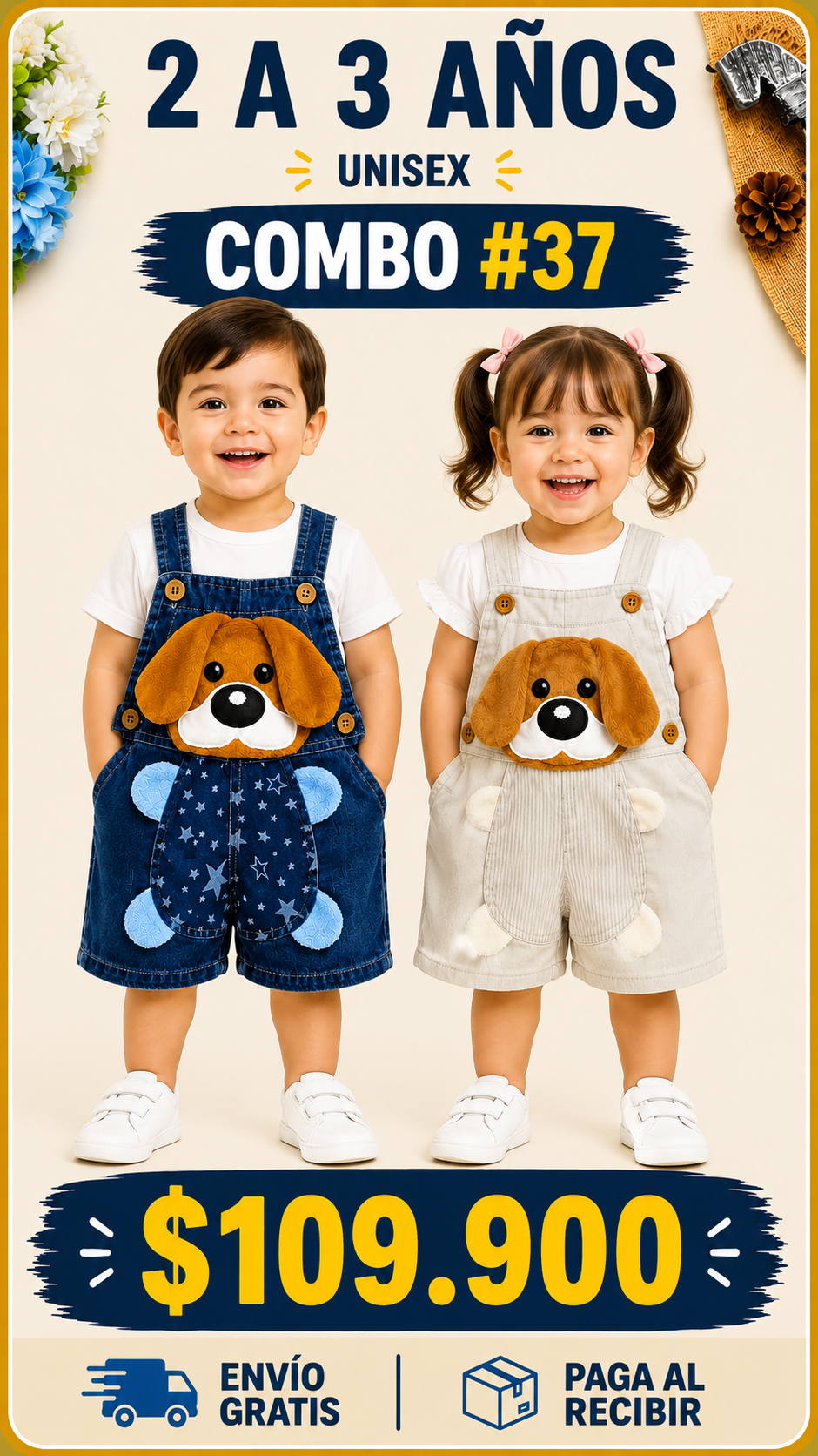 2 a 3 años combo # 37
