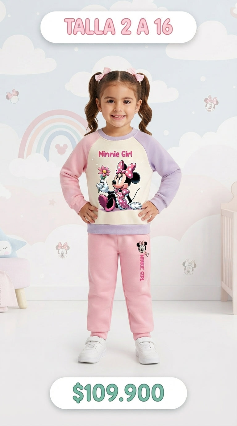 CONJ MINNIE COMBINADO 3 COLORES