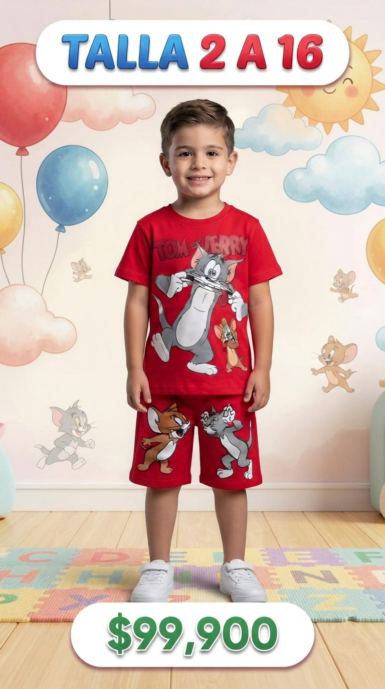 Tom y Jerry Bermuda/camiseta