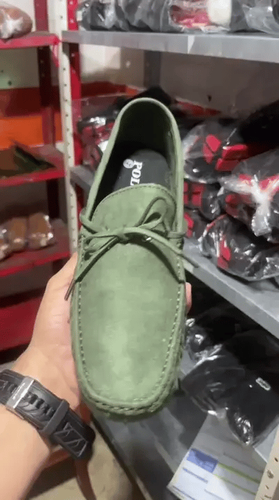 MOCASIN CORDON VERDE