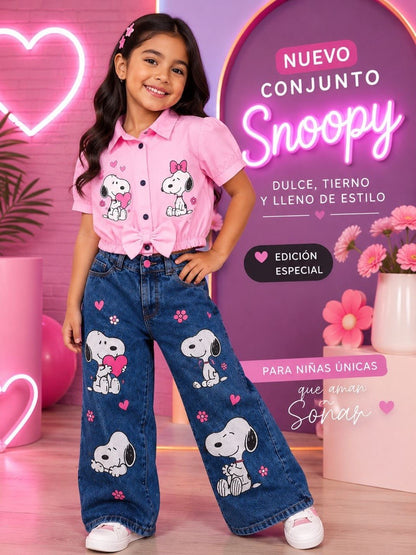 Conjunto jeans y camisa  JEANSKIDS