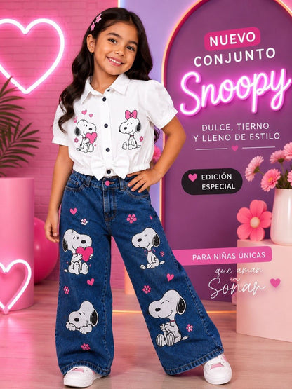 Conjunto jeans y camisa  JEANSKIDS