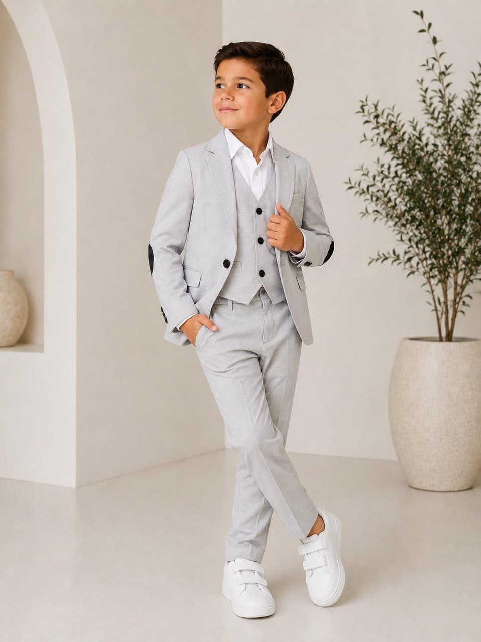 Conjunto Blazer chaleco y pantalón H58-A